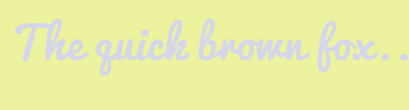 Image with Font Color D4D6EB and Background Color EDF29E